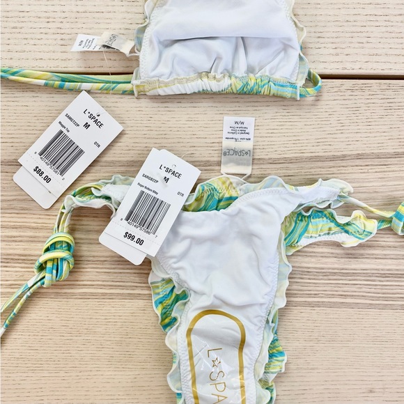 L*SPACE Over The Rainbow Bikini | Roger Bitsy Bottom + Maggie Top | Sz M - Picture 4 of 7